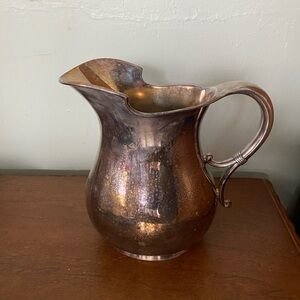 Antique Large Water Pitcher Jug by Meriden Britannia Silver 392